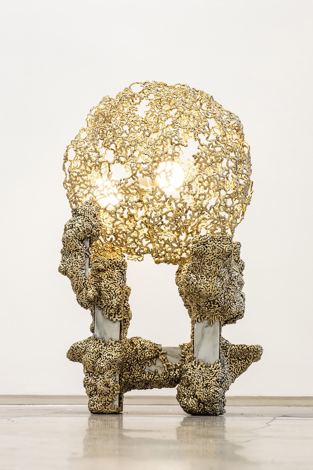 Jack Craig, Marble Dripped Bronze Light, 2016