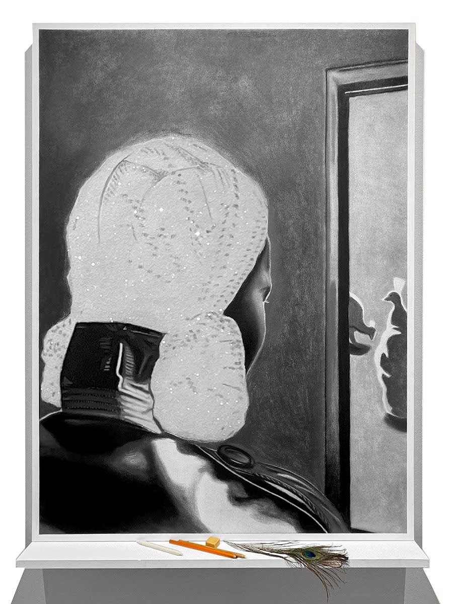 Conrad Egyir, Three Feathering Lights , 2024