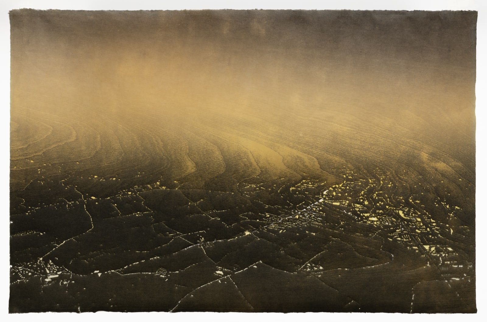 Susan Goethel Campbell, Aerial Fire Sky No. 3, 2023