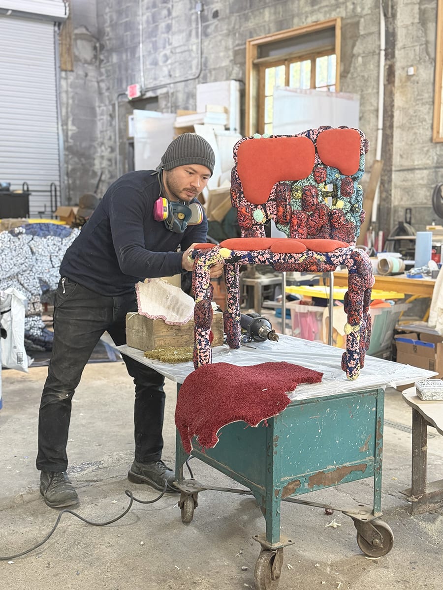 Jack Craig in his studio, Detroit, 2025