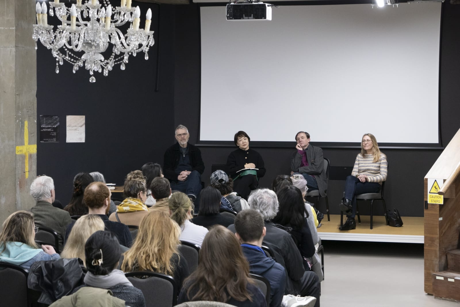 Installation view, Transfer: Korean and British Abstract Painting and the Digital Document (2023) at Korean Cultural Centre UK. Courtesy the...