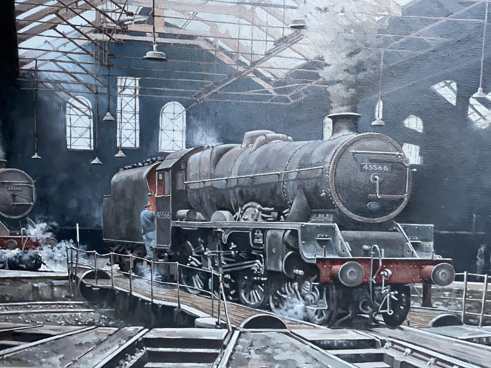 Rod Lomas, Holbeck Shed in Leeds. Jubilee class No. 45573. Newfoundland, 2008