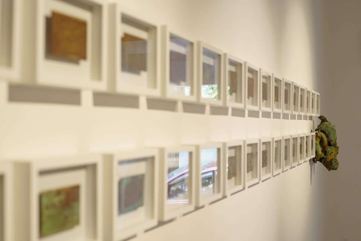 Radhika Agarwala, Studies in Earth Displacement I– 30, Studies in Earth Displacement – Sculpture I (L), Studies in Earth Displacement – Sculpture II (R), 2022