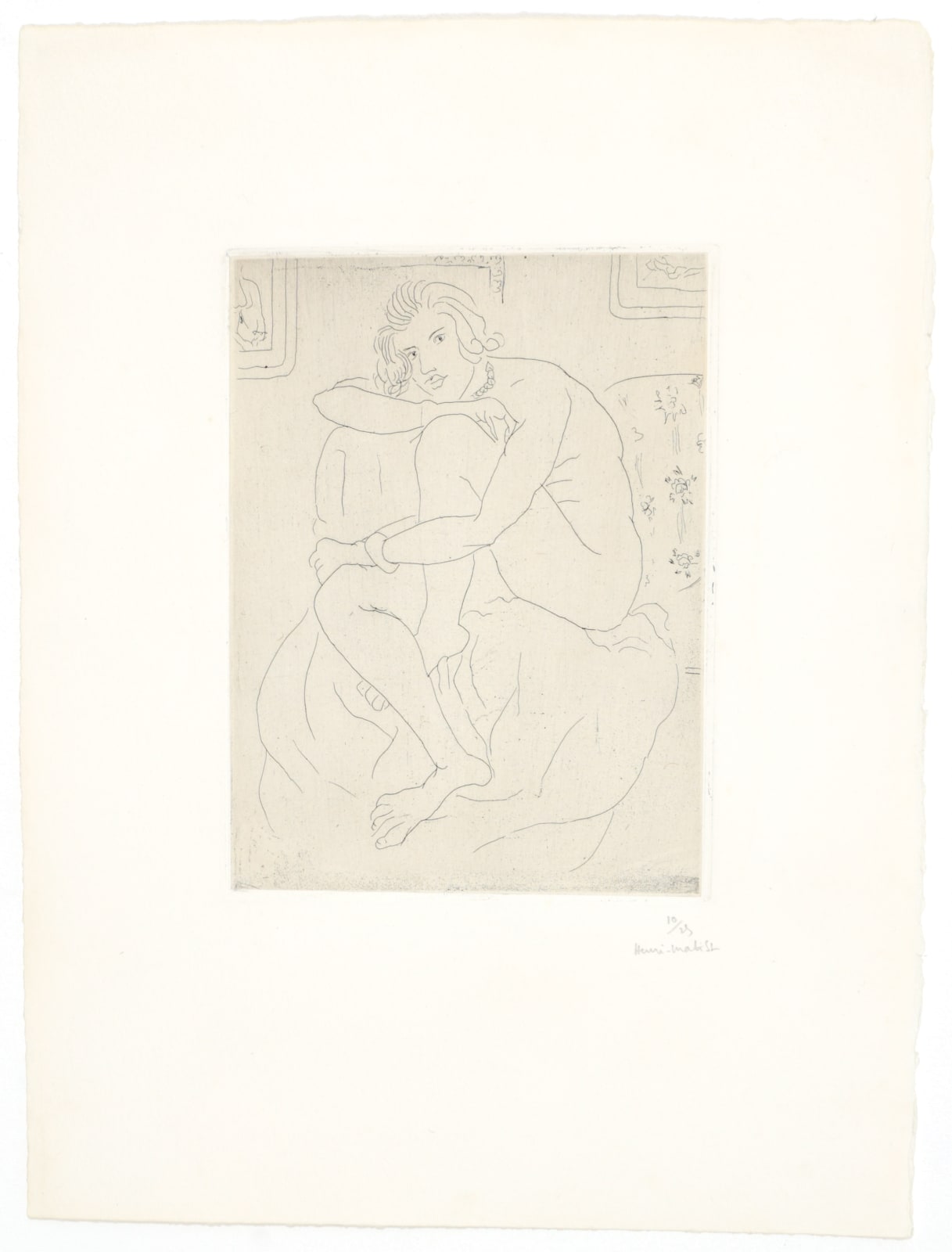Henri Matisse, Nu assis, mains aux genoux, 1929