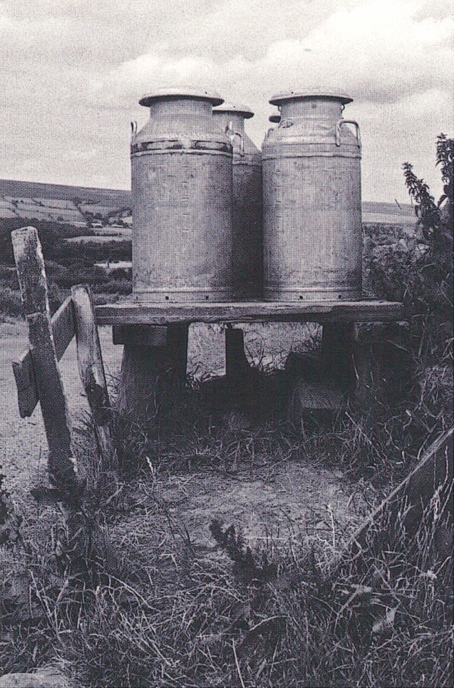 William Tillyer, The Furnished Landscape - Milk Stands, 1977