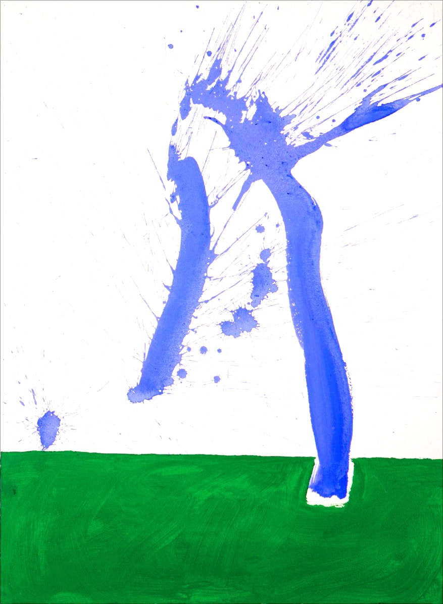 Robert Motherwell, Study in Watercolour No. 1 (In Green and Blue), 1968