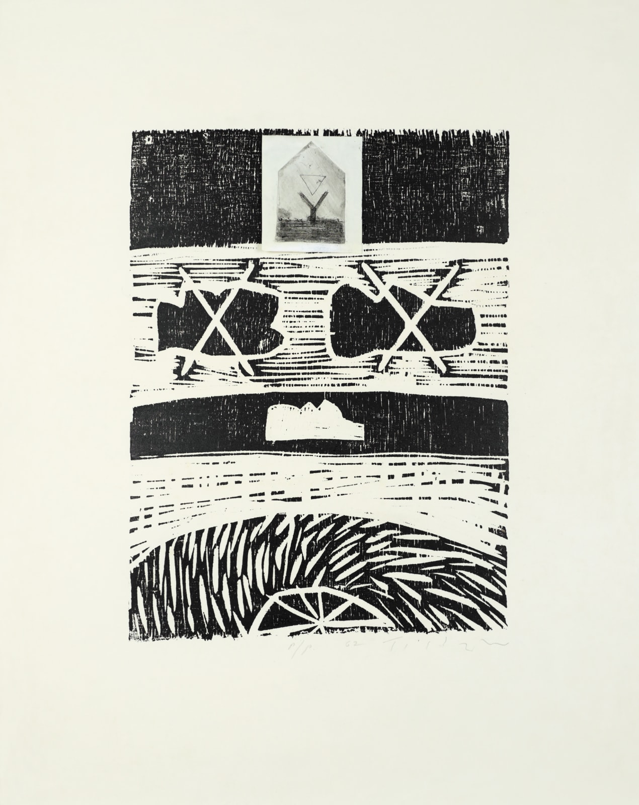 William Tillyer, Landscape without clouds, 1962