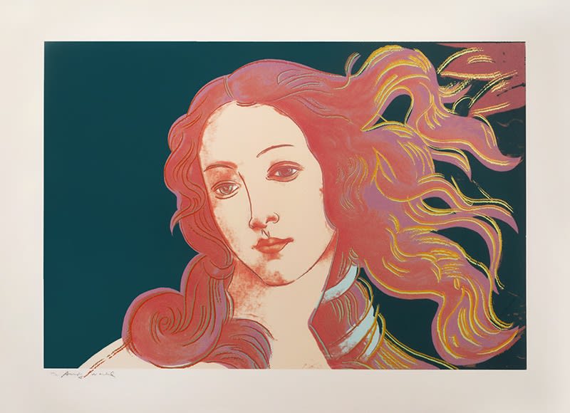Andy Warhol , Details of Renaissance Paintings: Sandro Botticelli, Birth of Venus, 1482, 1984