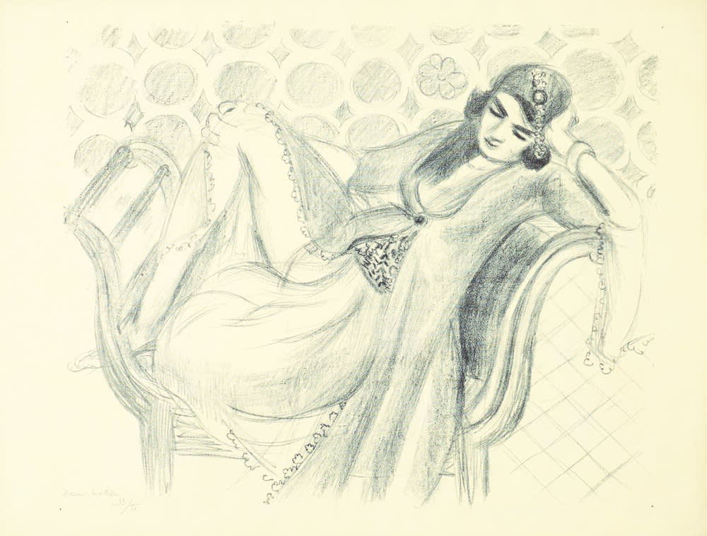 Henri Matisse, Repos sur la banquette, 1929