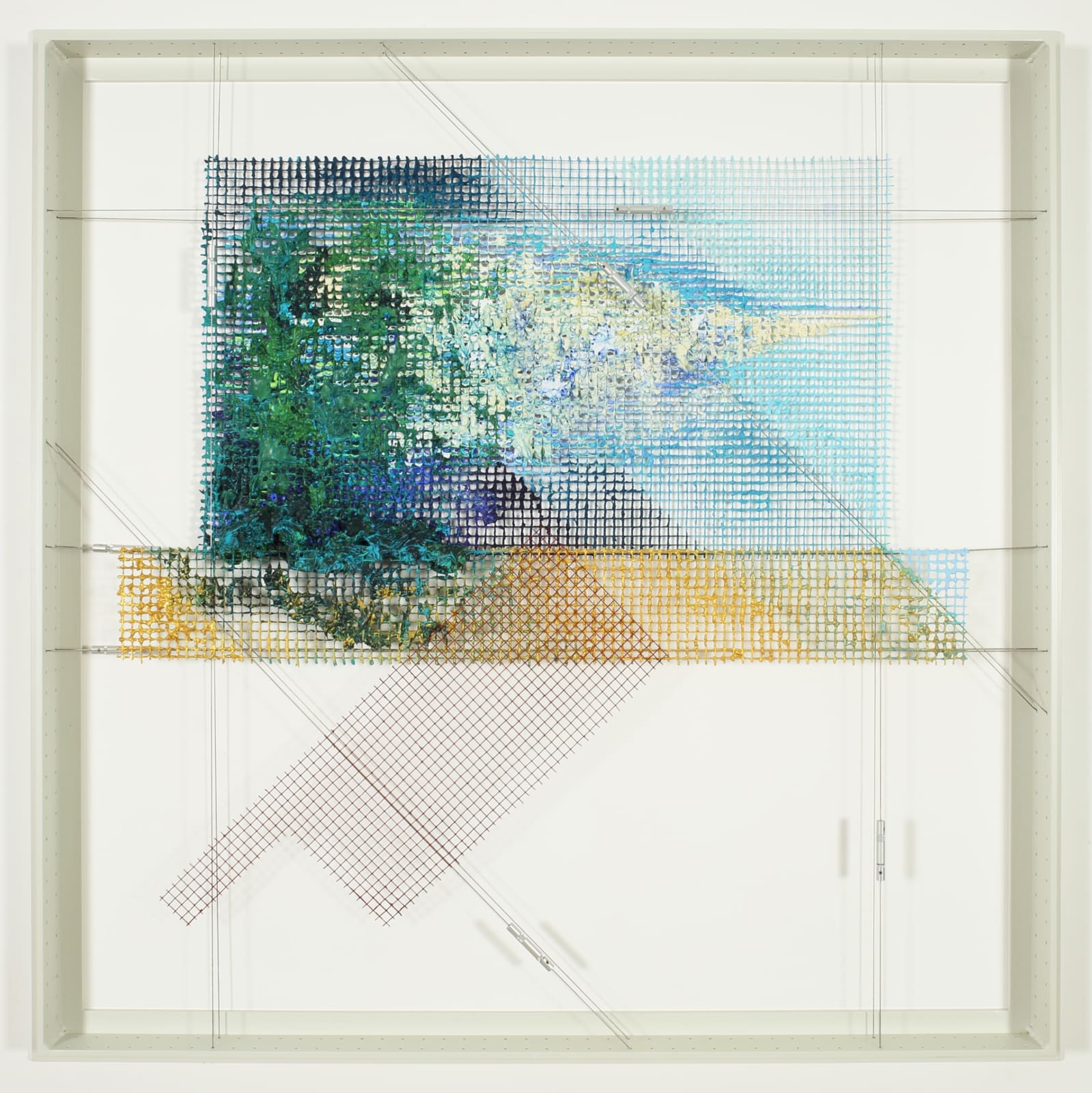 William Tillyer, Landscape with Cottage Roof, 2020