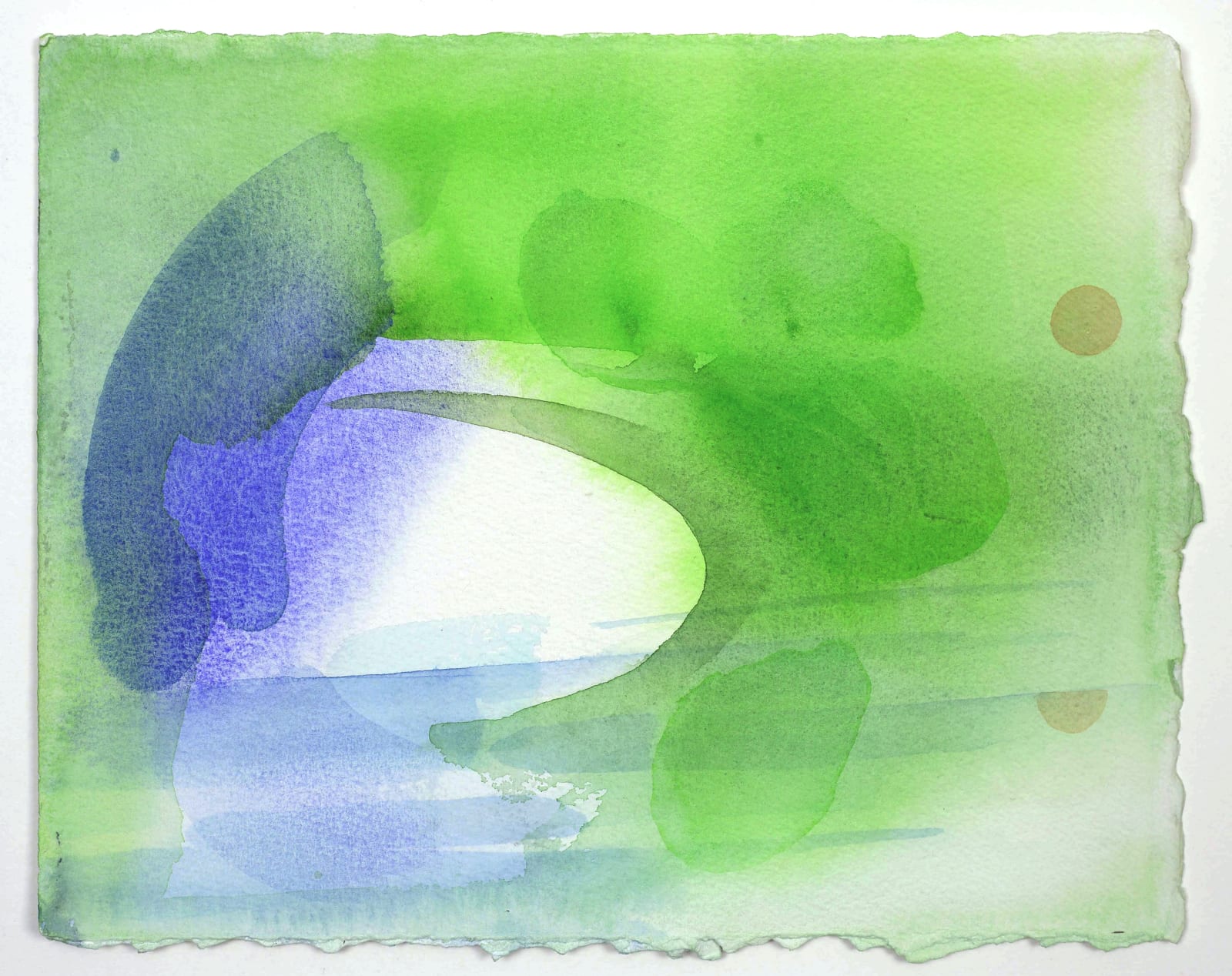William Tillyer, The Watering Place Study - Landscape with Bridge, 2013