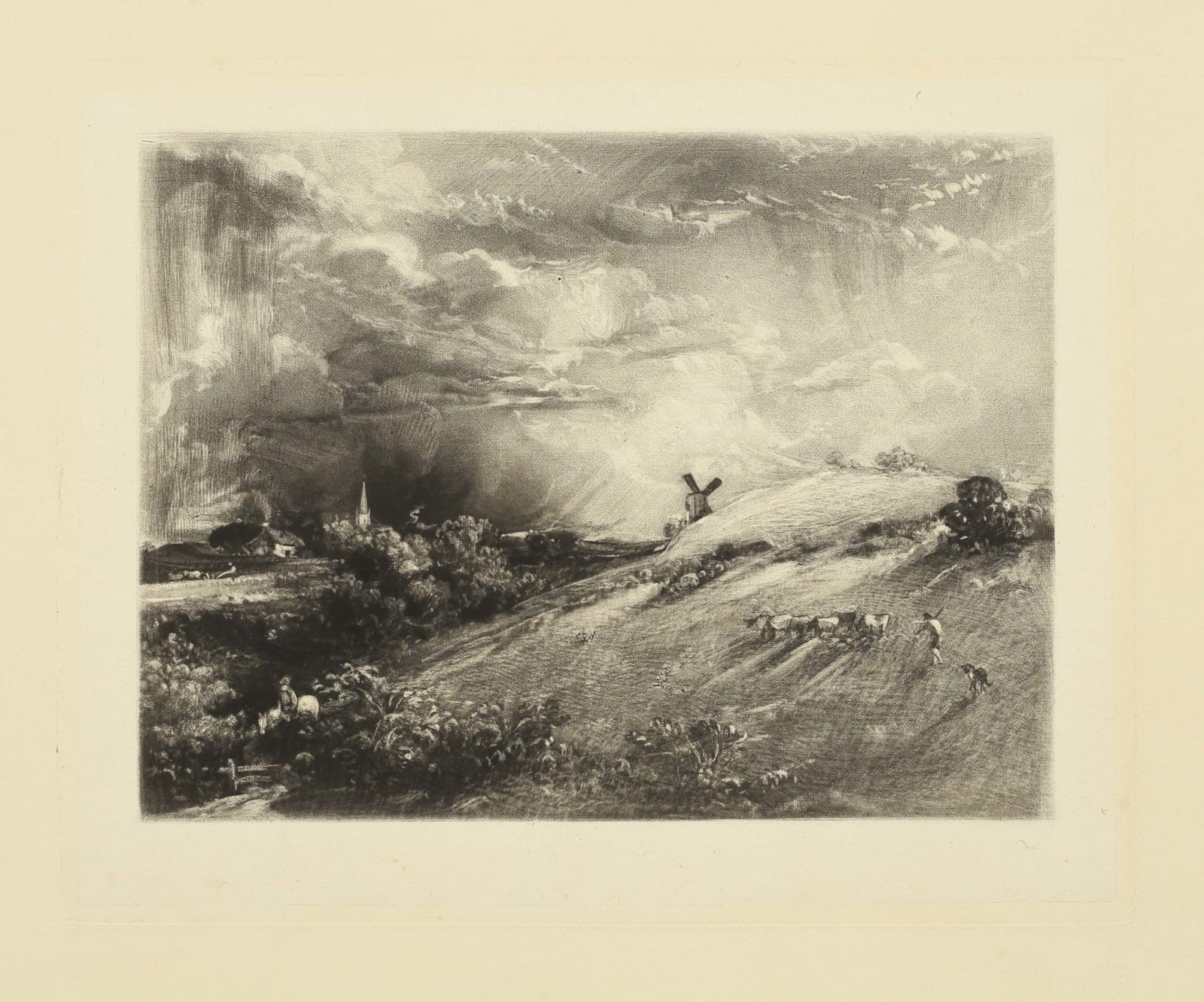 John Constable, Summer Afternoon, After a Shower (Windmill at Redhill), c. 1829