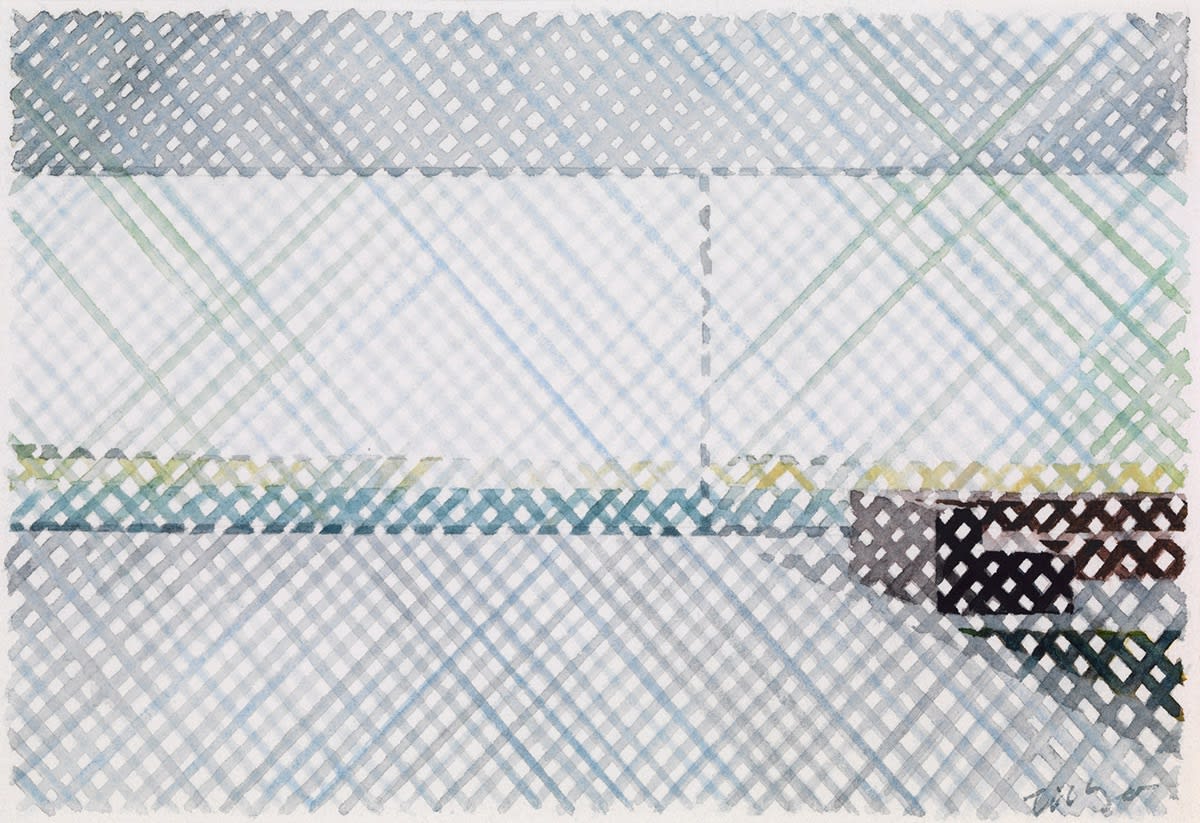 William Tillyer, House and Garden and Pool, 1972