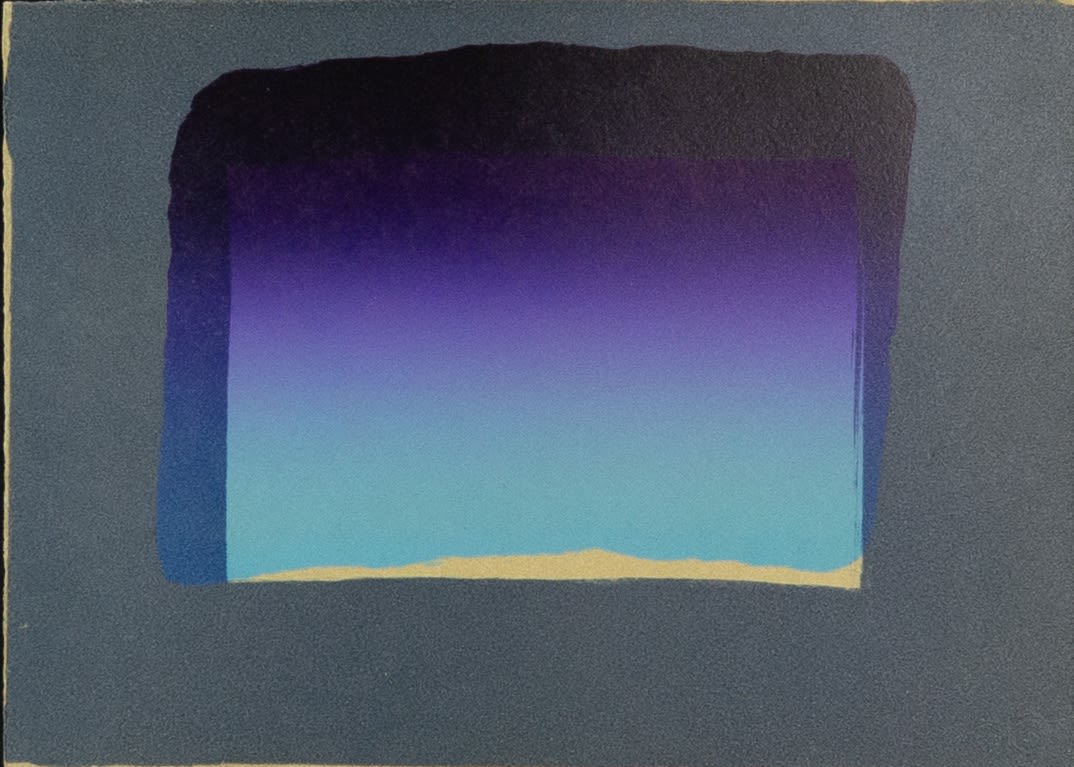 Sir Howard Hodgkin, Sky, from 'More Indian Views', 1976