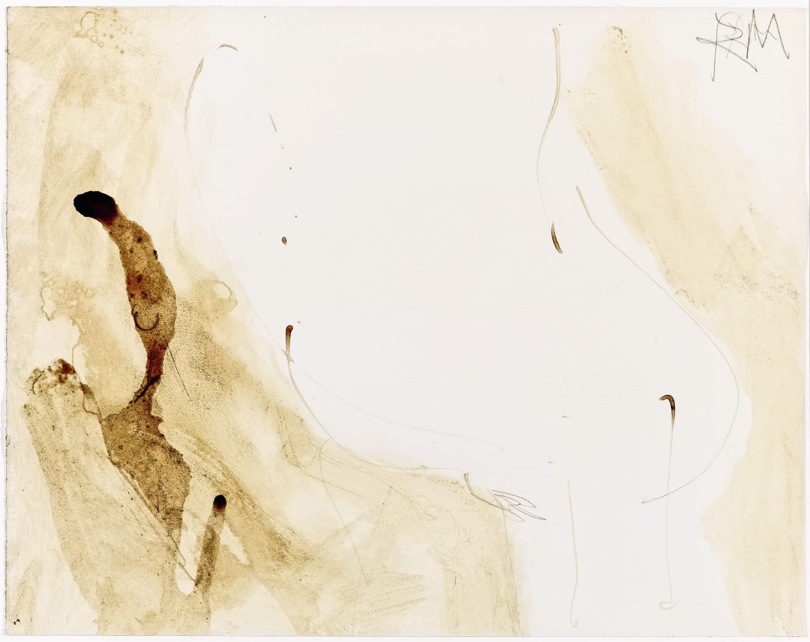 Robert Motherwell, Pregnant Nude No. 1, 1958