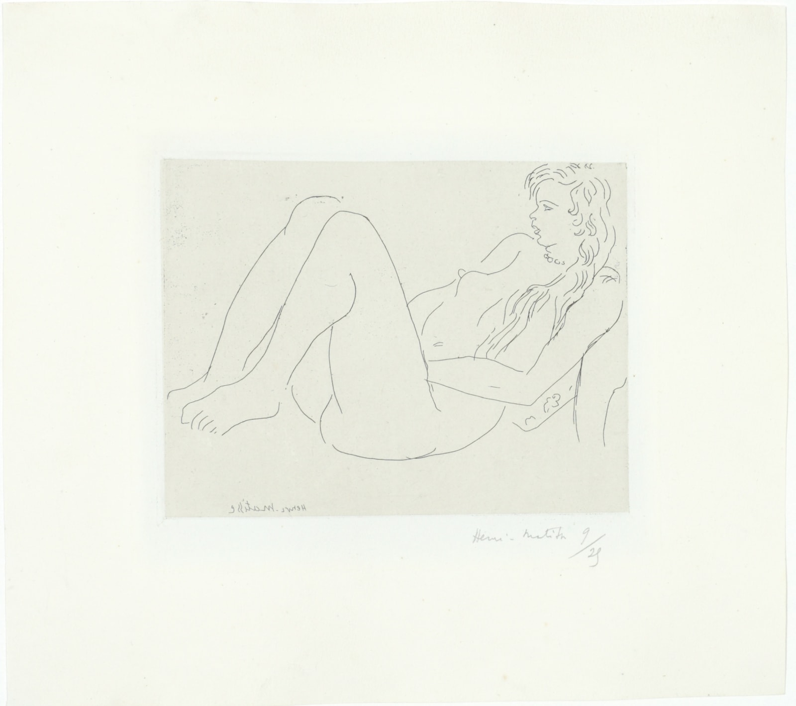 Henri Matisse, Nu au collier et aux cheveux longs, 1920