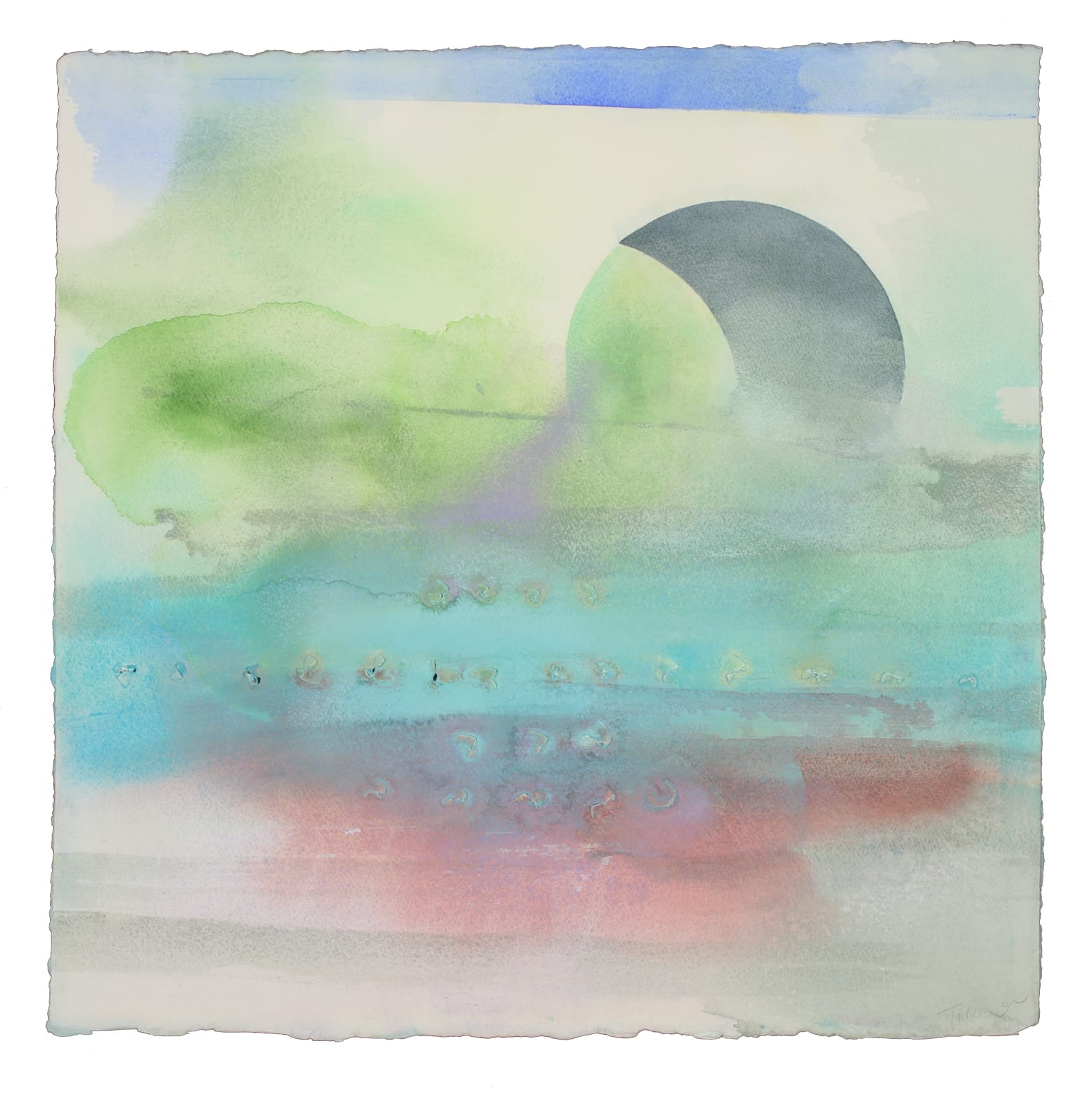 William Tillyer, Reflections on the Esk, 2019