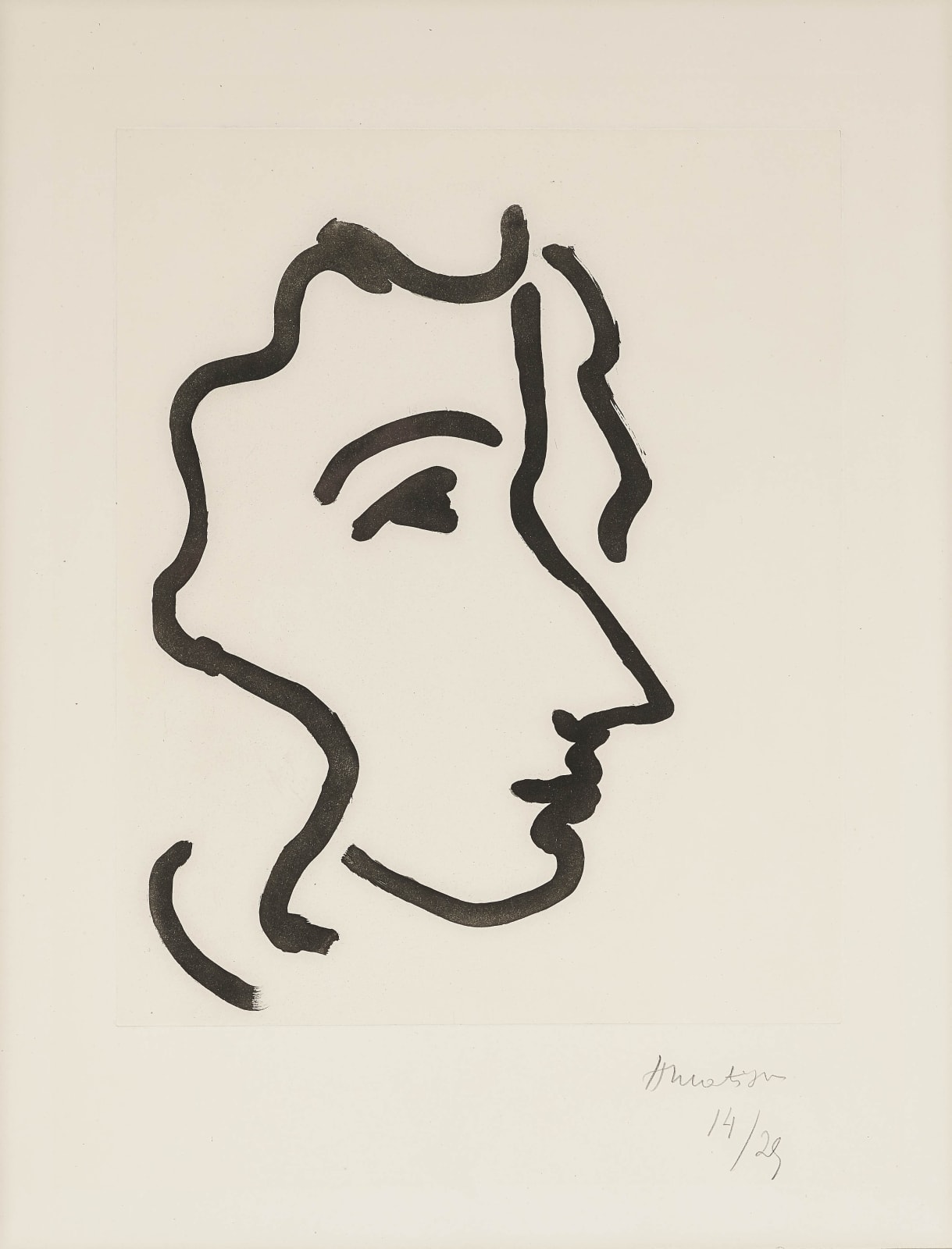 Henri Matisse, Nadia au profil aigu, 1948