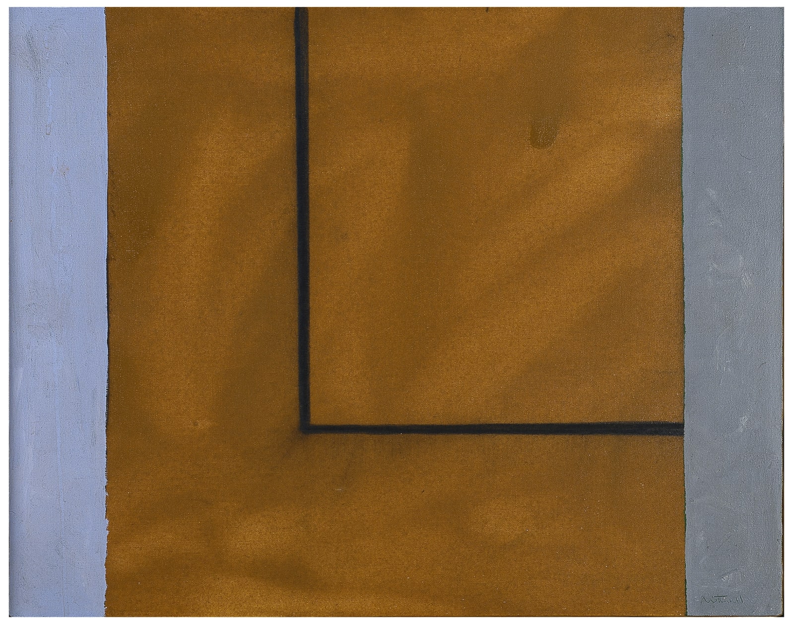 Robert Motherwell, Open No. 45: In Blue with Brown, 1969