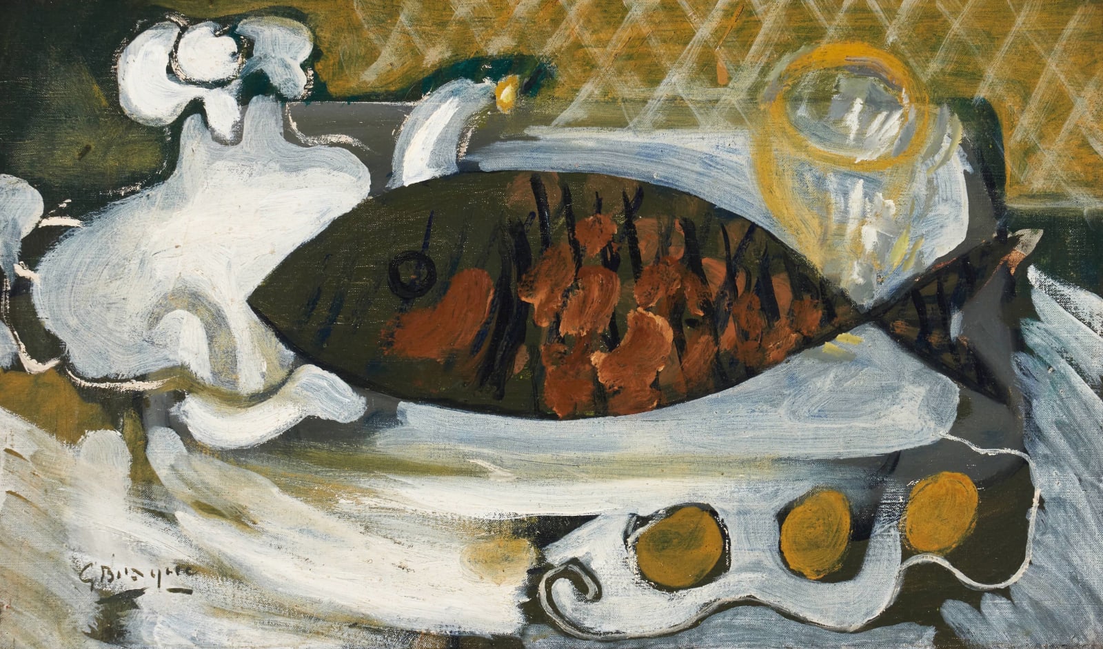 Georges Braque, Théière et poisson, 1942