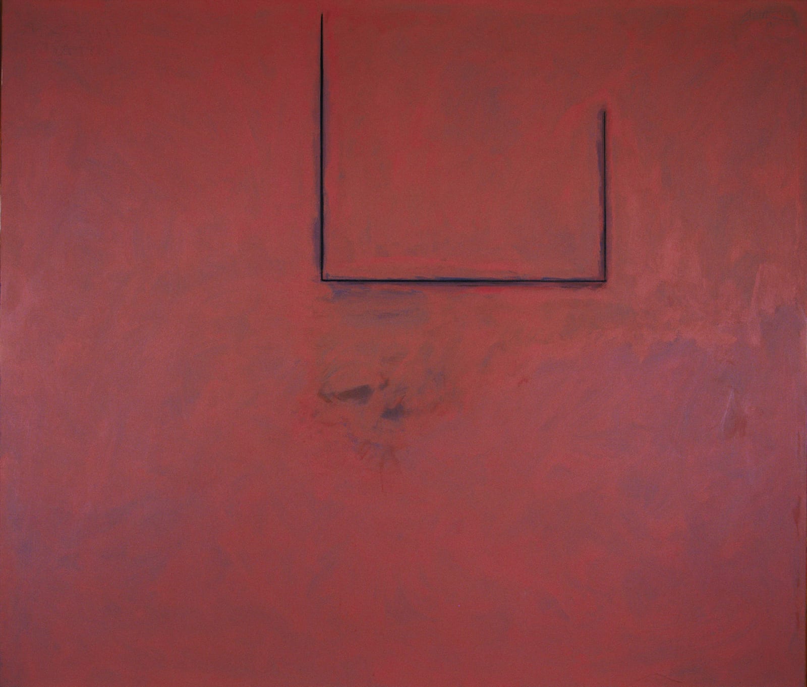 Robert Motherwell, Premonition Open, with Flesh over Grey, 1974