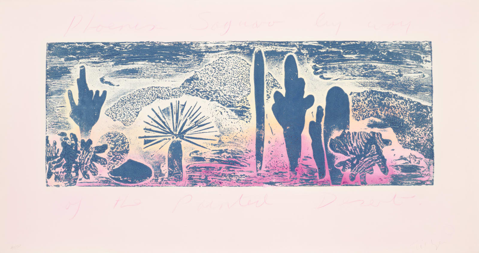 William Tillyer, Phoenix Saguaro to Painted Desert - The American Suite, 1985