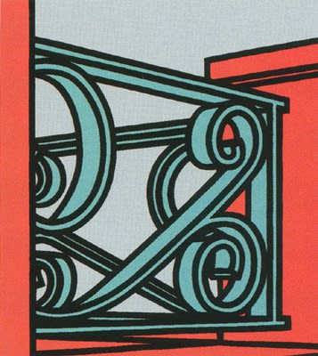 Patrick Caulfield, Ah! Storm clouds rushed from the Channel coasts (Edition C) , 1973