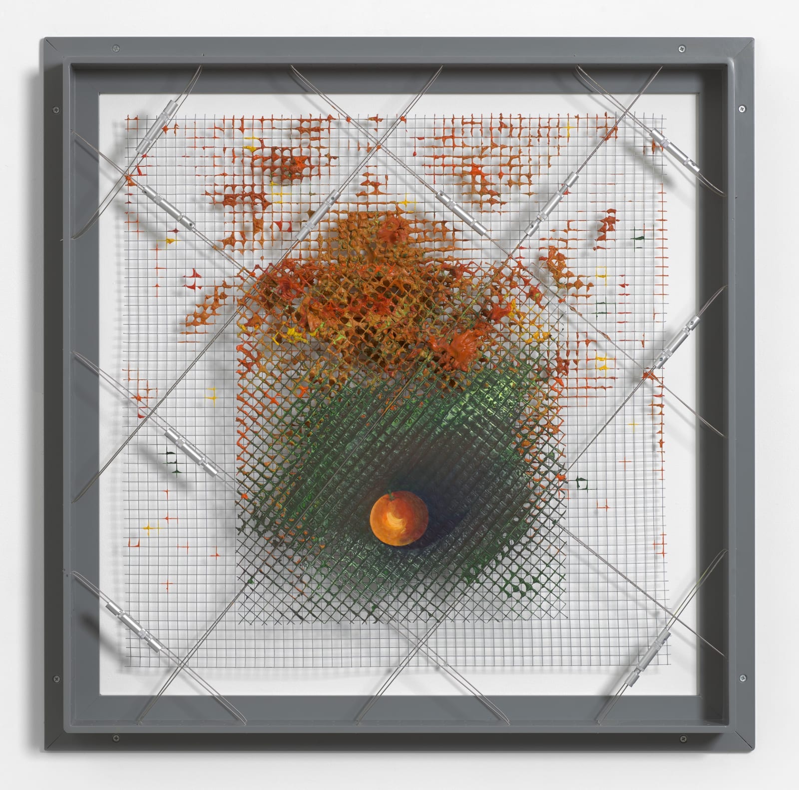 William Tillyer, Chardin's Orange - The Mulgrave Tensile Wire Works, 2022