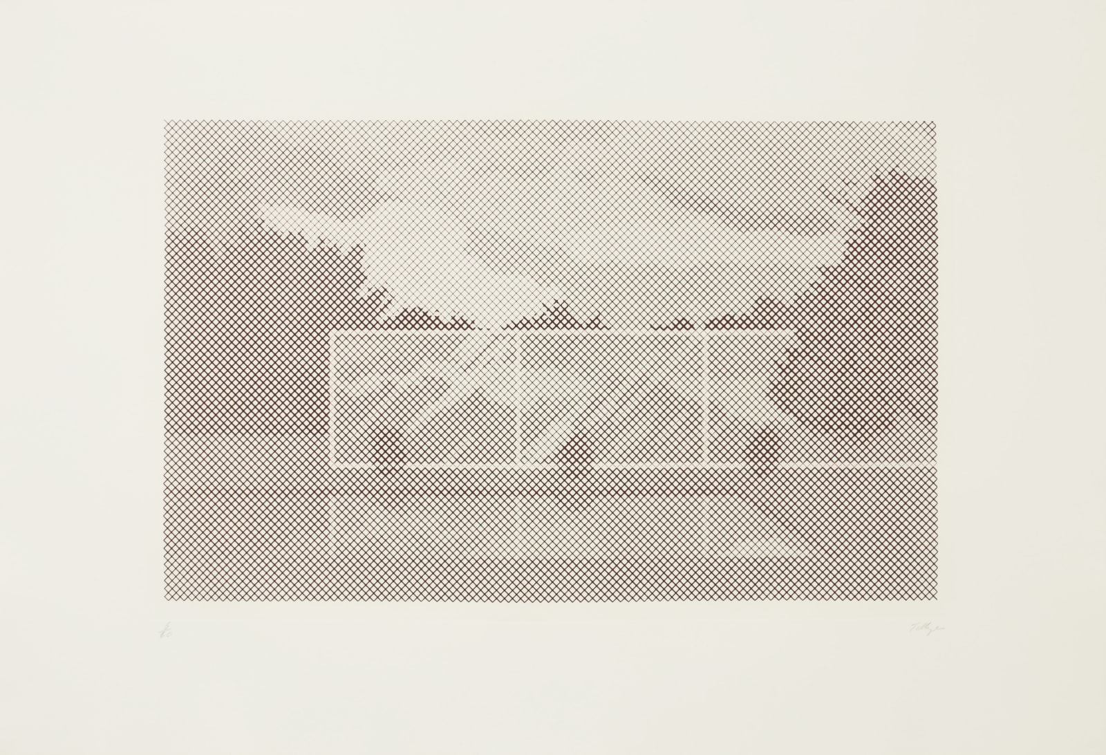 William Tillyer, Pool Brown, 1972