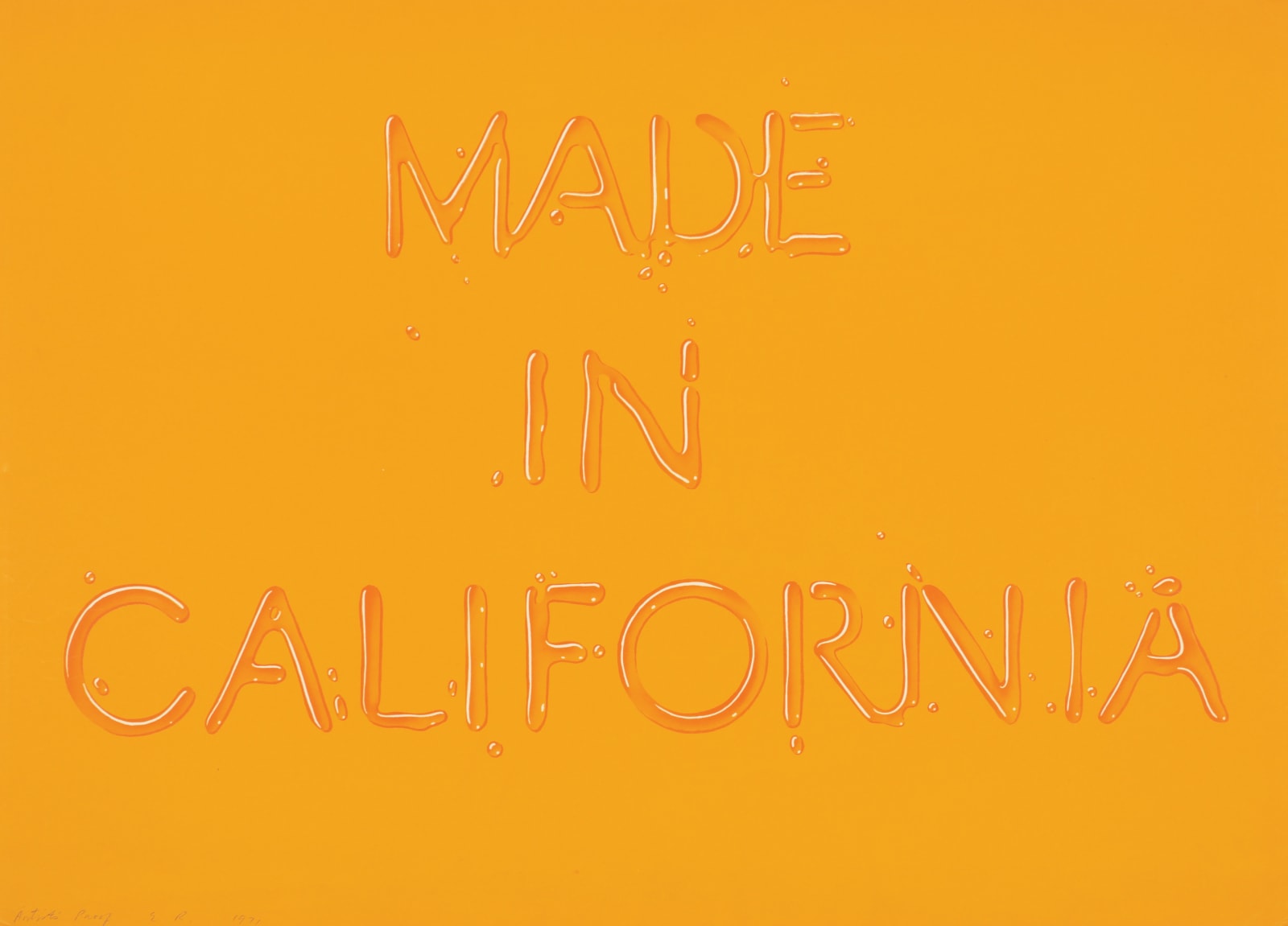 Ed Ruscha, Made in California, 1971