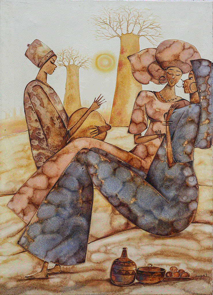 Discover the mesmerizing works of Djedje Mel, including the captivating