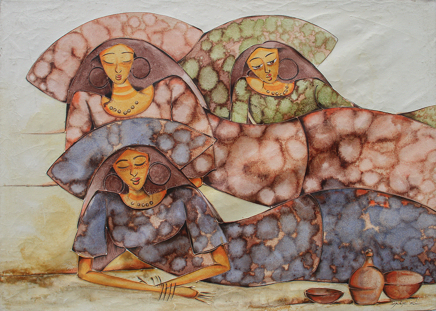 Discover the unique and captivating artworks by Djedje Mel at Berj Art Gallery. Explore his latest creation, 