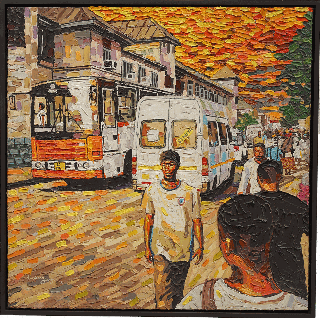 Kwabena Fordjour, A walk with One’s Self, 2021