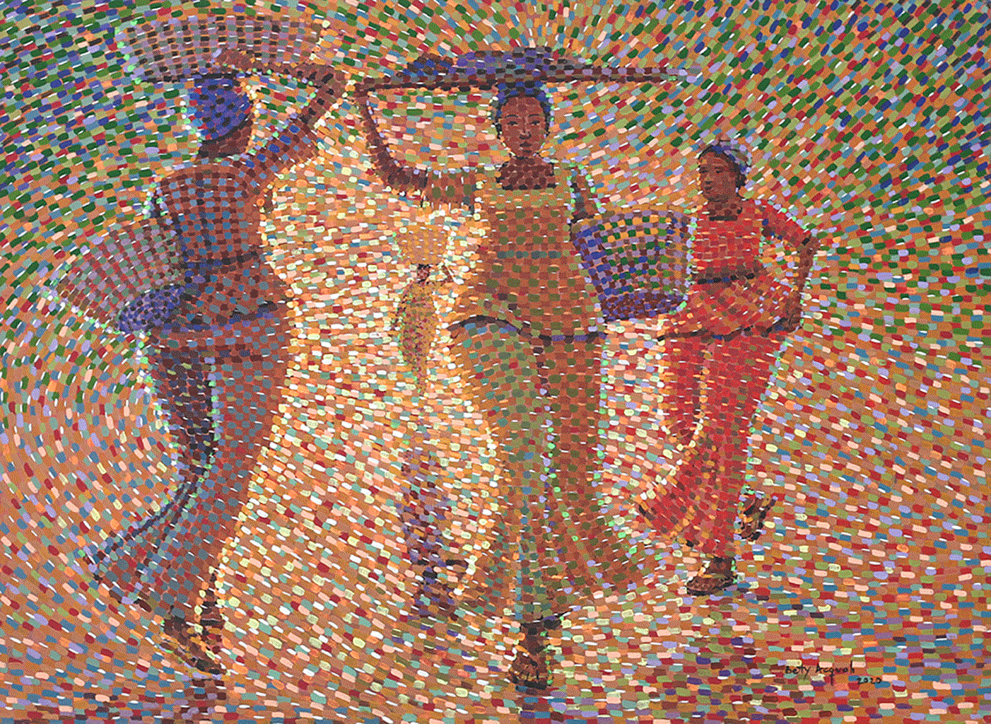 Explore Wise Women, a stunning piece by Betty Acquah at Berj Art Gallery. Discover the artist's vision and technique in this beautiful work of art.