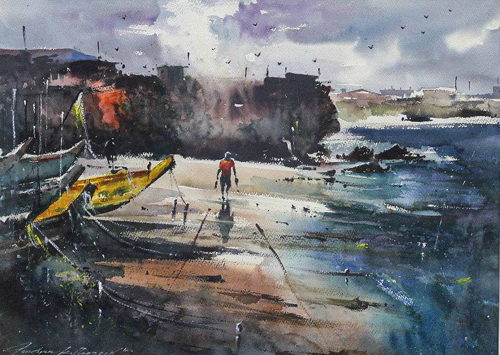 Ghanaian watercolor Artist