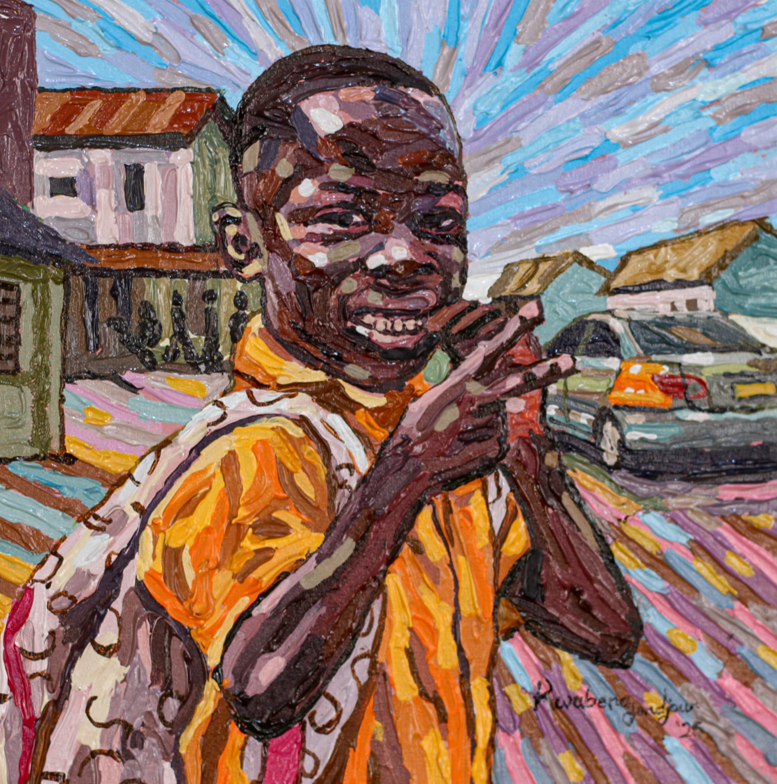 Kwabena Fordjour, Radiant Black Boy, 2025