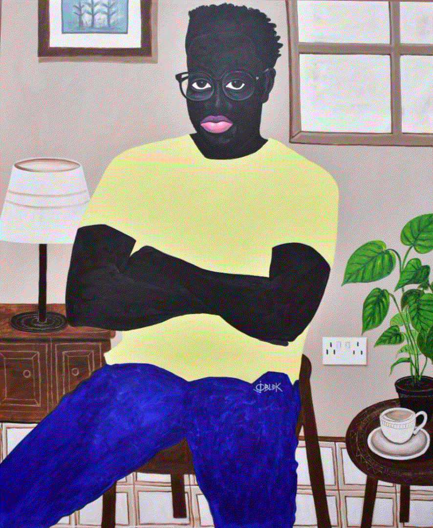 Discover the art of Joseph Adibleku 'Joblek' with 'Breakfast, 2021' Visit Berj Art Gallery now to immerse yourself in the beauty of his work.