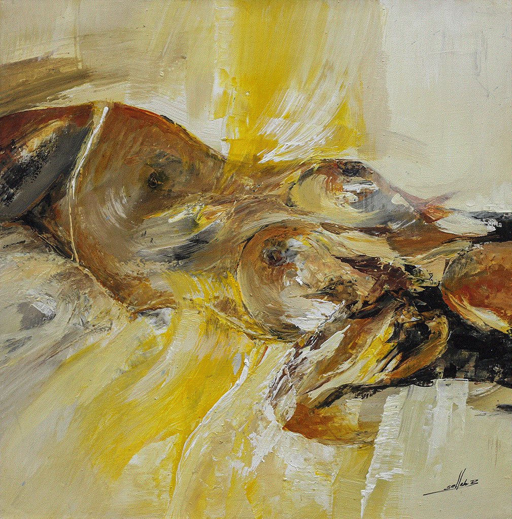 Discover Sallah Barnabe's stunning artwork - 'Femme au Repos' Visit Berj Art Gallery now for a beautiful representation of the female form.