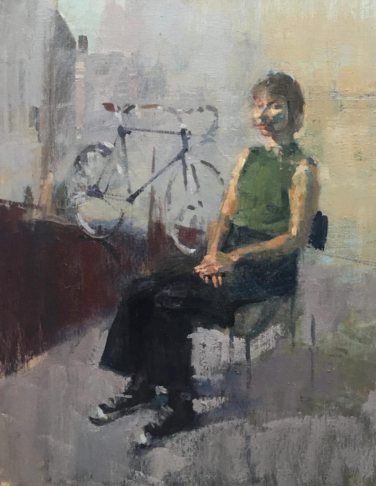 Maggie with Bicycle