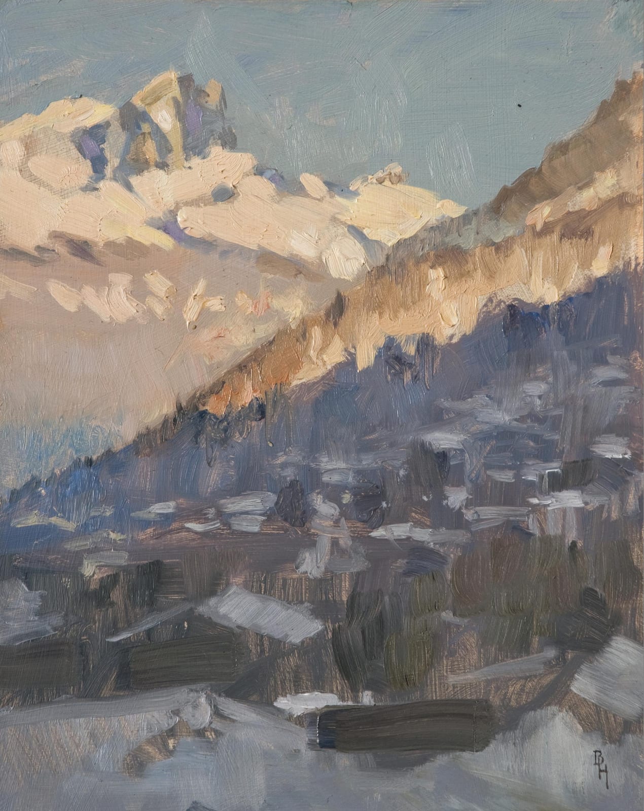 Sun on the Aravis Range #1