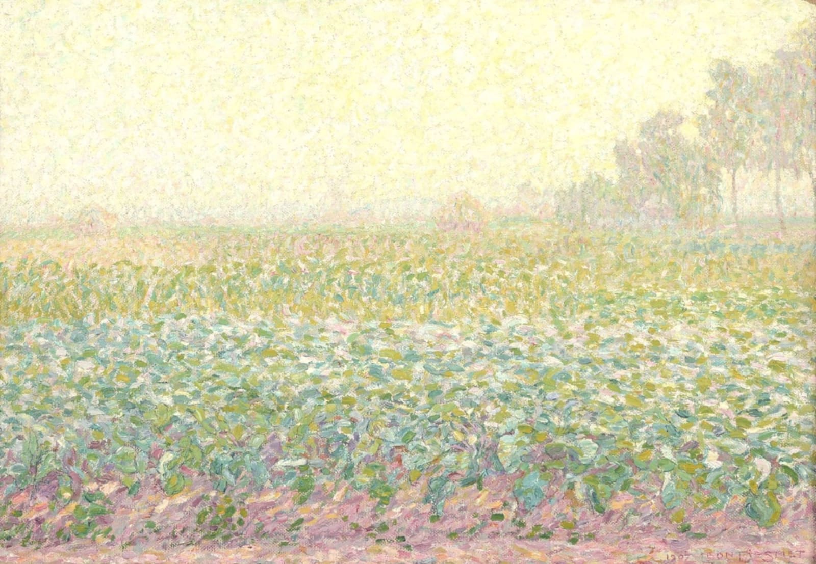 Léon de Smet, Sunrise, Laethem-Saint-Martin , 1907