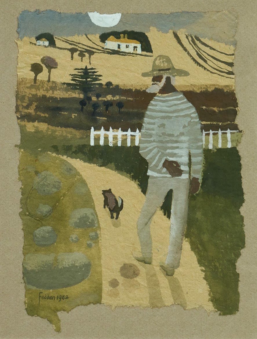 Mary Fedden, Out For A Walk, 1982