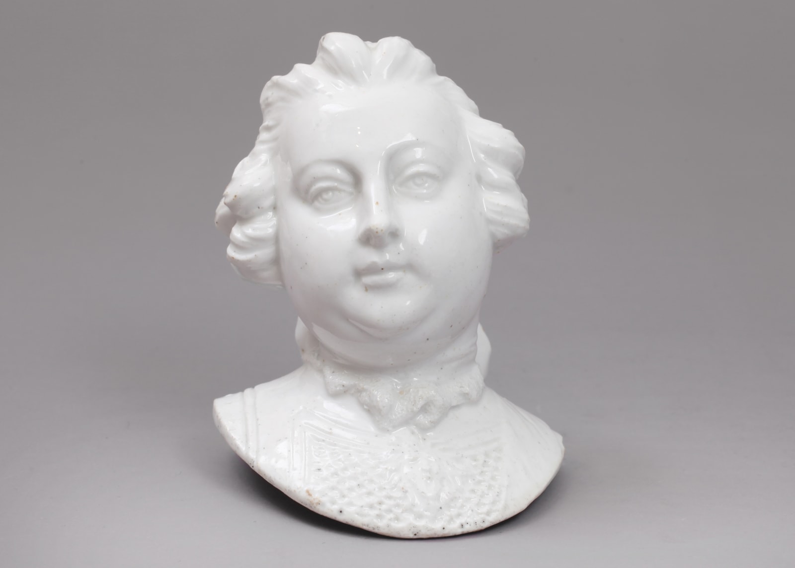 Chelsea Porcelain Bust of the Duke of Cumberland Of the Raised Anchor Period , Circa 1749-52