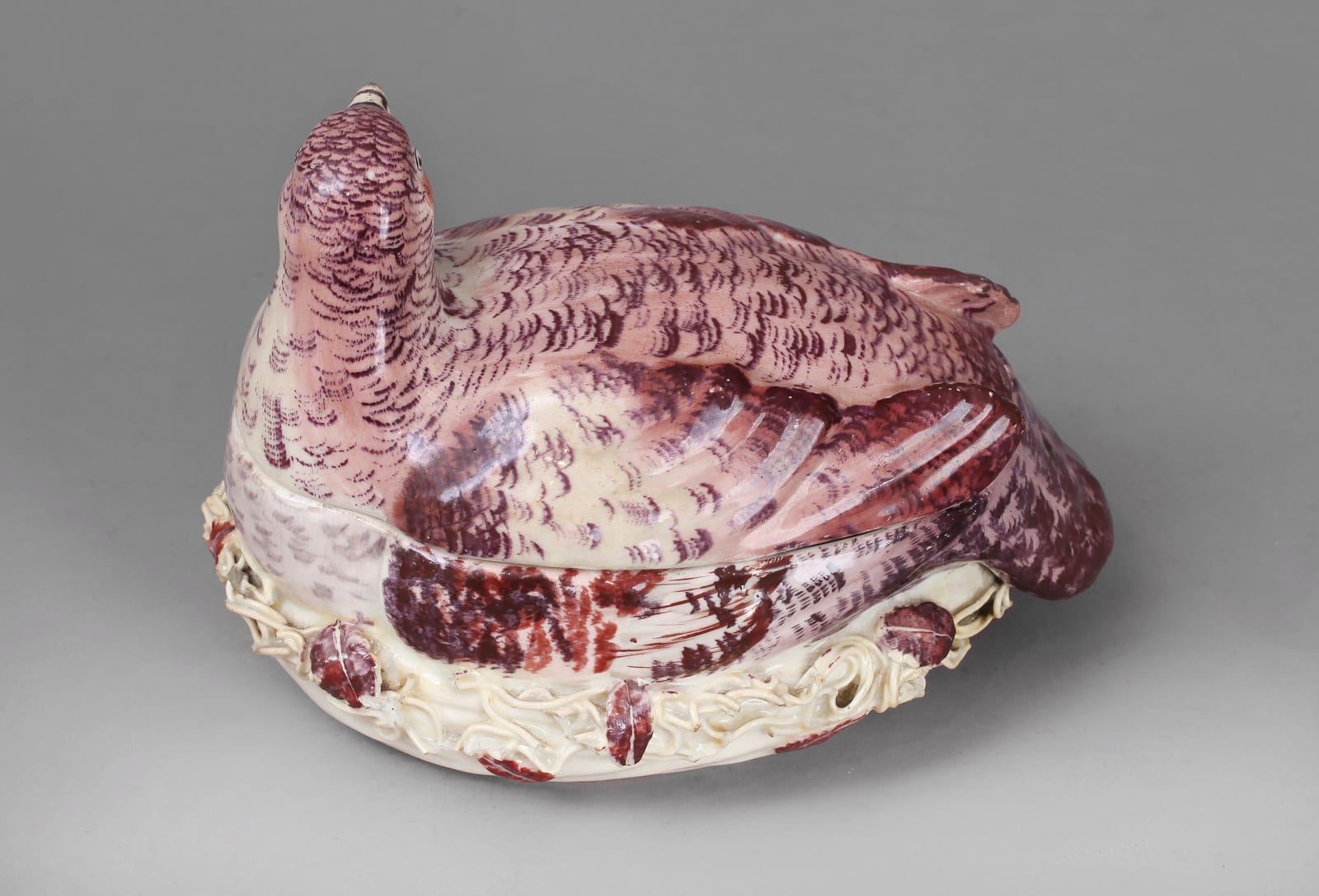 An important Chelsea Partridge Tureen, Cover and Stand, Circa 1755