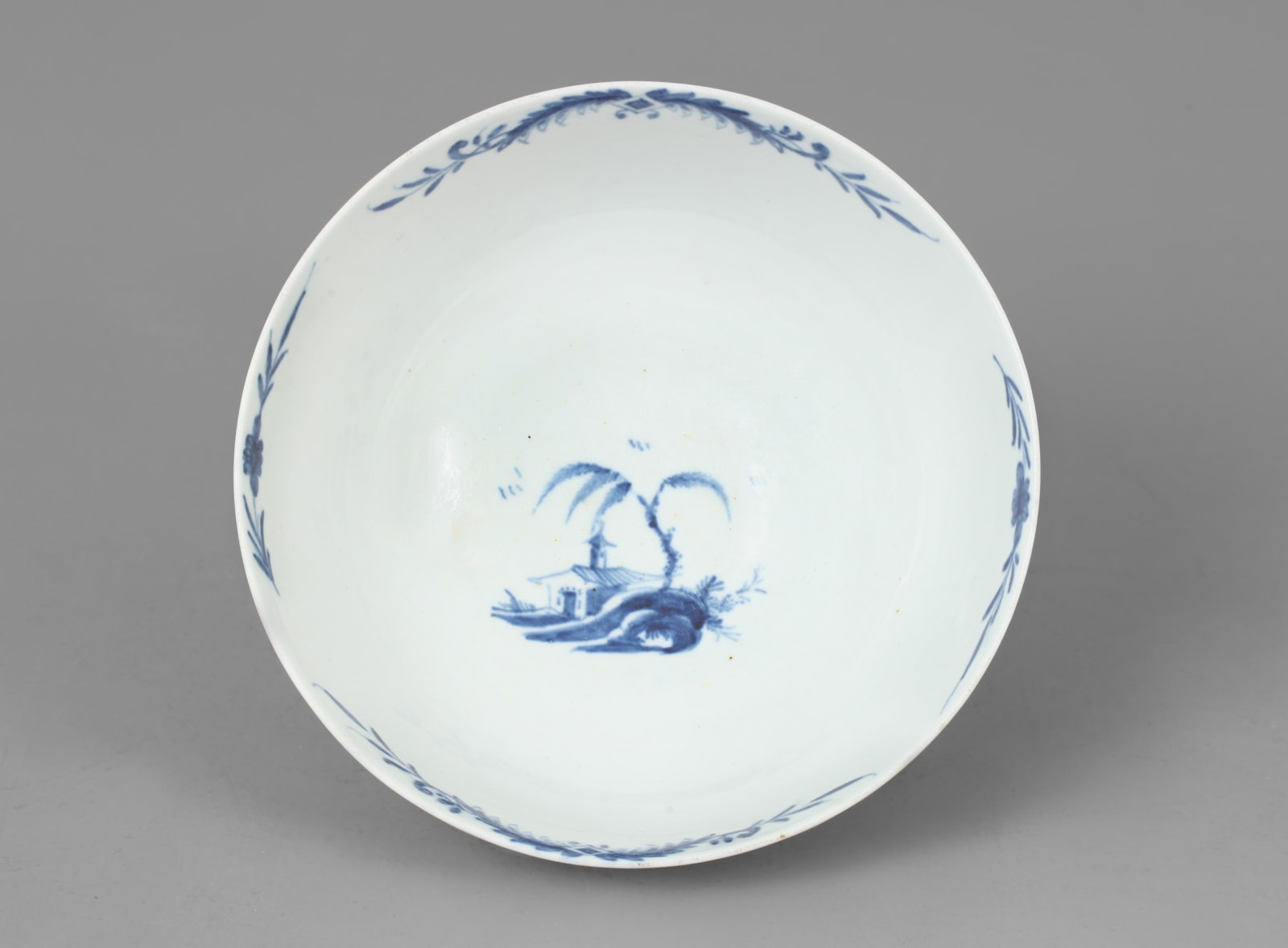 An early Worcester pleat moulded Bowl, Circa 1755-57