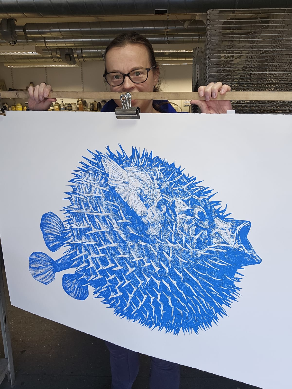 Blowfish (screenprint), 2025