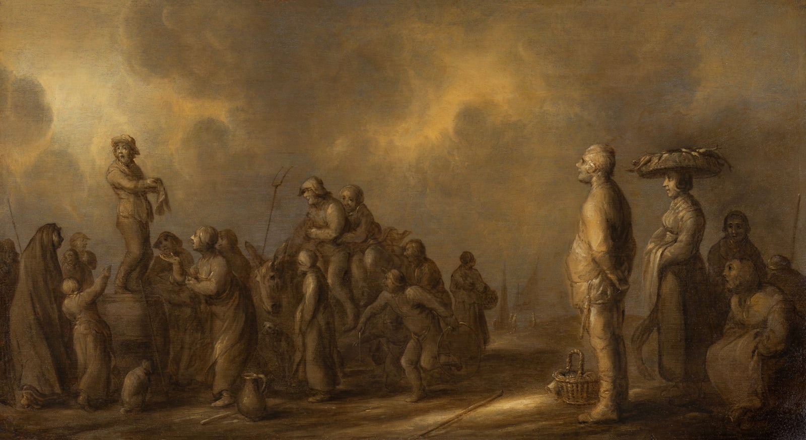 Adriaen Pieter van de VENNE attr., Bij het volk is de nering