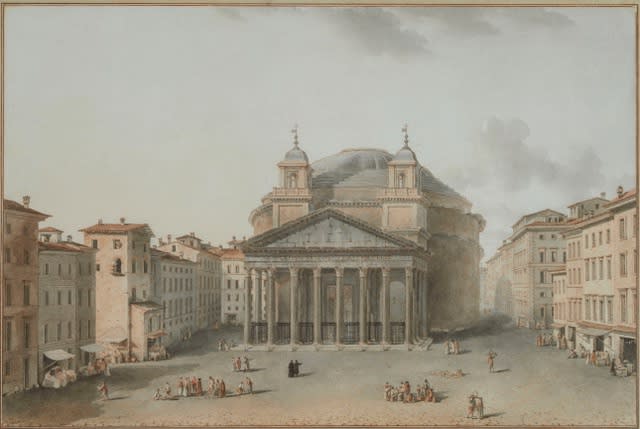 Victor Jean NICOLLE 1754 - Paris - 1826, Le Panthéon à Rome