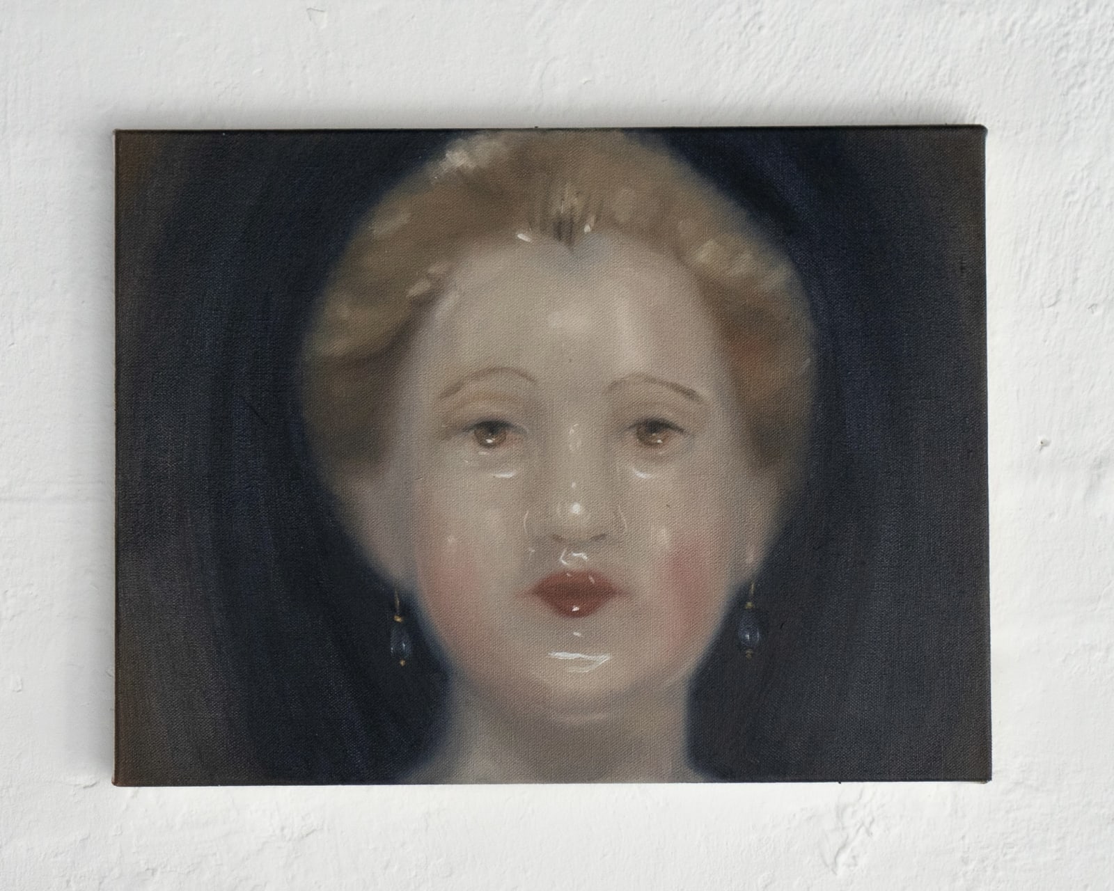 Nada Elkalaawy, Portrait with Teardrop Earrings, 2023