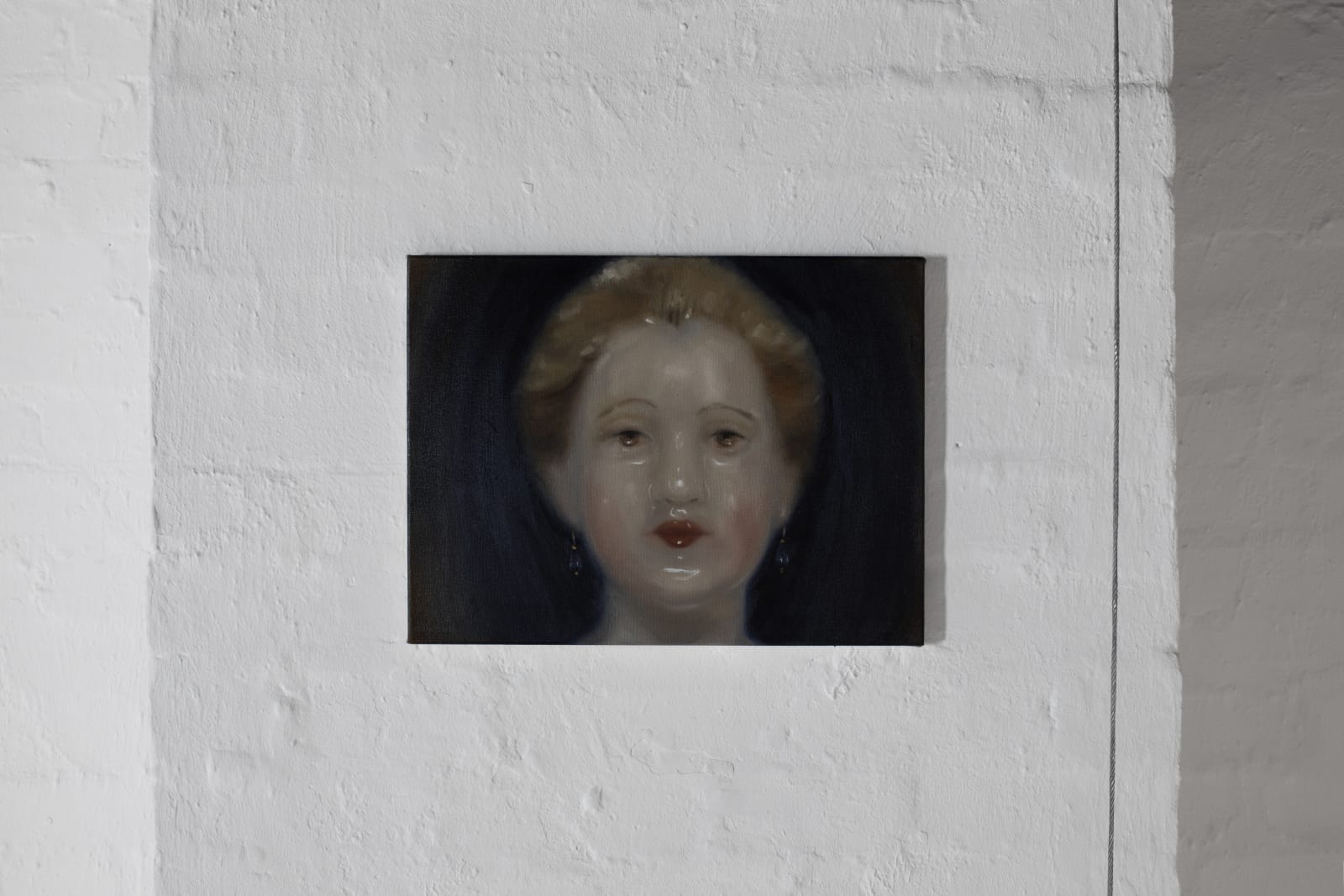 Nada Elkalaawy, Portrait with Teardrop Earrings, 2023